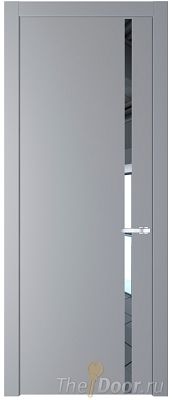 Дверь Profil Doors 21PW цвет Смоки (RAL 870-02) стекло Зеркало молдинг Серебро Дверь Profil Doors 21PW цвет Смоки (RAL 870-02) стекло Зеркало молдинг Серебро