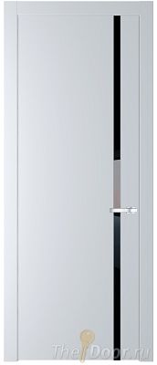 Дверь Profil Doors 21PW цвет Вайт (RAL 110 96 02) стекло Lacobel Черный лак молдинг Серебро Дверь Profil Doors 21PW цвет Вайт (RAL 110 96 02) стекло Lacobel Черный лак молдинг Серебро