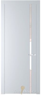 Дверь Profil Doors 21PW цвет Вайт (RAL 110 96 02) стекло Lacobel Перламутровый лак молдинг Серебро Дверь Profil Doors 21PW цвет Вайт (RAL 110 96 02) стекло Lacobel Перламутровый лак молдинг Серебро