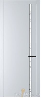 Дверь Profil Doors 21PW цвет Вайт (RAL 110 96 02) стекло Нефи белый узор серебро молдинг Черный матовый Дверь Profil Doors 21PW цвет Вайт (RAL 110 96 02) стекло Нефи белый узор серебро молдинг Черный матовый