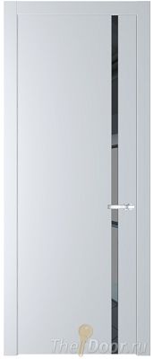 Дверь Profil Doors 21PW цвет Вайт (RAL 110 96 02) стекло Зеркало Grey молдинг Серебро