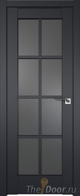 Дверь Profil Doors 101U цвет Чёрный Seidenmatt стекло Графит Дверь Profil Doors 101U цвет Чёрный Seidenmatt стекло Графит