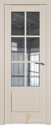 Дверь Profil Doors 103U цвет Санд стекло Прозрачное