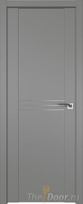 Дверь Profil Doors 151U цвет Грей молдинг Алюминиевый 3 мм
