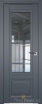 Дверь Profil Doors 2.103U цвет Антрацит стекло Прозрачное