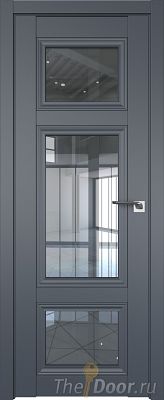 Дверь Profil Doors 2.105U цвет Антрацит стекло Прозрачное