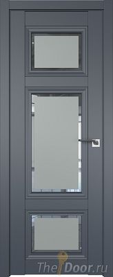 Дверь Profil Doors 2.105U цвет Антрацит стекло Square Матовое