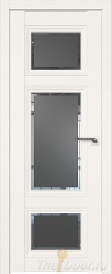 Дверь Profil Doors 2.105U цвет ДаркВайт стекло Square Графит