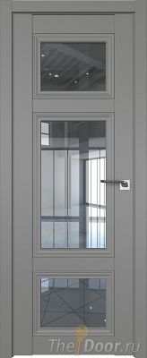Дверь Profil Doors 2.105U цвет Грей стекло Прозрачное
