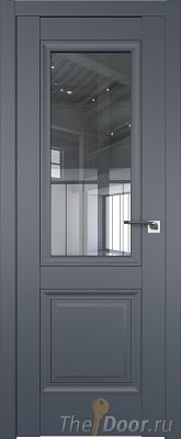 Дверь Profil Doors 2.113U цвет Антрацит стекло Прозрачное