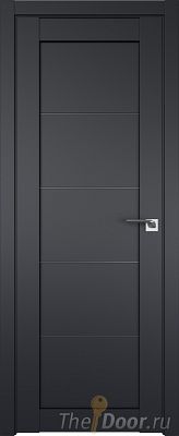 Дверь Profil Doors 2.11U цвет Чёрный Seidenmatt стекло Графит