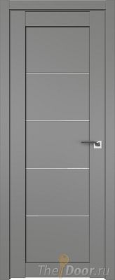Дверь Profil Doors 2.11U цвет Грей стекло Белый Триплекс