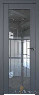 Дверь Profil Doors 2.19U цвет Антрацит стекло Прозрачное Дверь Profil Doors 2.19U цвет Антрацит стекло Прозрачное
