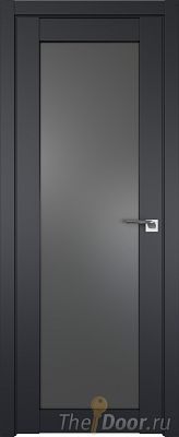Дверь Profil Doors 2.19U цвет Чёрный Seidenmatt стекло Графит