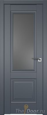 Дверь Profil Doors 2.37U цвет Антрацит стекло Графит