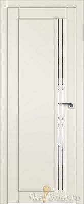 Дверь Profil Doors 2.50U цвет Магнолия Сатинат стекло Прозрачное