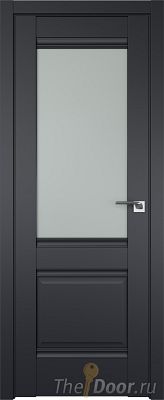 Дверь Profil Doors 2U цвет Чёрный Seidenmatt стекло Матовое Дверь Profil Doors 2U цвет Чёрный Seidenmatt стекло Матовое