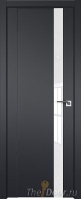 Дверь Profil Doors 62U цвет Чёрный Seidenmatt стекло Lacobel лак Классик