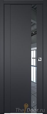 Дверь Profil Doors 62U цвет Чёрный Seidenmatt стекло Зеркало