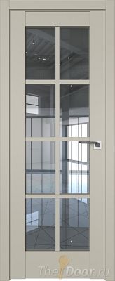 Дверь Profil Doors 101U цвет Шеллгрей стекло Прозрачное