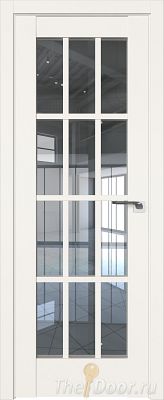 Дверь Profil Doors 102U цвет ДаркВайт стекло Прозрачное