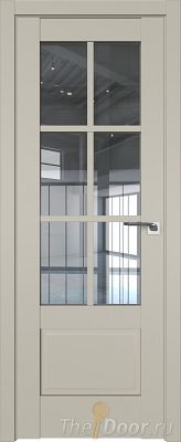 Дверь Profil Doors 103U цвет Шеллгрей стекло Прозрачное