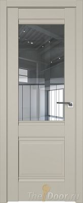 Дверь Profil Doors 2U цвет Шеллгрей стекло Прозрачное