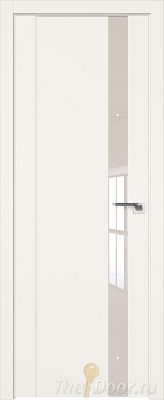 Дверь Profil Doors 62U цвет ДаркВайт стекло Lacobel Перламутровый лак