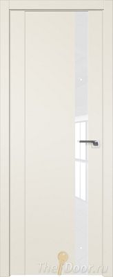 Дверь Profil Doors 62U цвет Магнолия Сатинат стекло Lacobel лак Классик