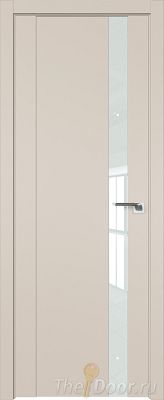 Дверь Profil Doors 62U цвет Санд стекло Lacobel Белый лак