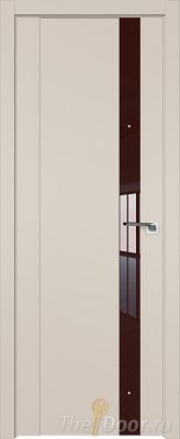 Дверь Profil Doors 62U цвет Санд стекло Lacobel Коричневый лак