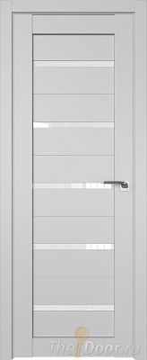 Дверь Profil Doors 7U цвет Манхэттен стекло Белый Триплекс