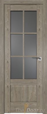 Дверь Profil Doors 103XN Каштан Тёмный стекло Графит