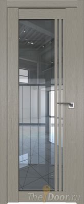 Дверь Profil Doors 2.51XN цвет Стоун стекло Прозрачное
