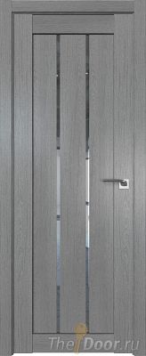 Дверь Profil Doors 49XN Грувд Серый стекло Прозрачное