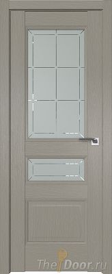 Дверь Profil Doors 94XN Стоун стекло Гравировка 1