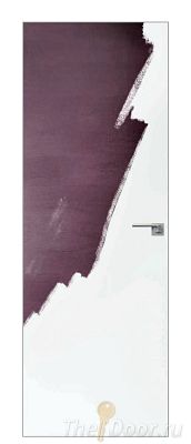 Дверь Profil Doors 0PE (0Z) цвет Под покраску кромка Матовый Алюминий с 4-х сторон