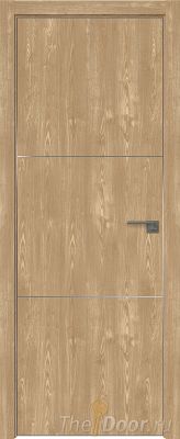 Дверь Profil Doors 102ZN цвет Каштан Натуральный кромка Матовый Алюминий с 4-х сторон