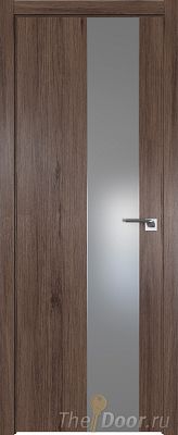 Дверь Profil Doors 105ZN цвет Салинас Темный кромка ABS в цвет с 4-х сторон стекло Lacobel Серебро Матлак