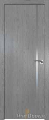 Дверь Profil Doors 22ZN цвет Грувд Серый кромка ABS в цвет с 4-х сторон стекло Lacobel Серебро Матлак