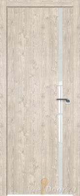 Дверь Profil Doors 22ZN цвет Каштан Светлый кромка ABS в цвет с 4-х сторон стекло Lacobel Белый лак