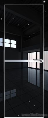 Дверь Profil Doors 11LK Черный люкс кромка алюминиевая Матовая