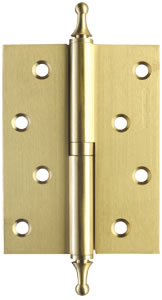 610-4-SB (1шт) латунная петля с колпачками Золото матовое Armadillo