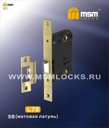 Механизм врезной сантехнический MSM L70 SB матовое золото