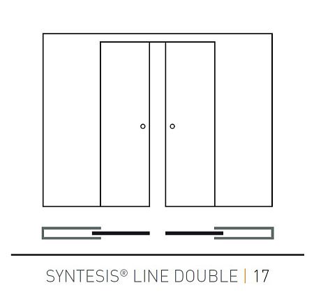 Раздвижная Дверь Пенал Eclisse Syntesis Double Line