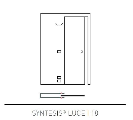 Раздвижная Дверь Пенал Eclisse Syntesis Luce