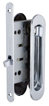 Ручка для раздвижных дверей Armadillo SH011-BK CP-8 хром
