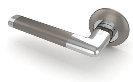 Ручка дверная Fuaro Tempo RM SN-CP-3 Мат. никель/хром